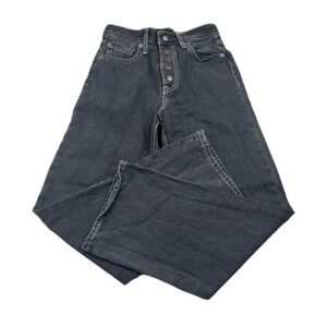 Levi’s Ribcage Straight Ankle Button Snap Fly Size 25